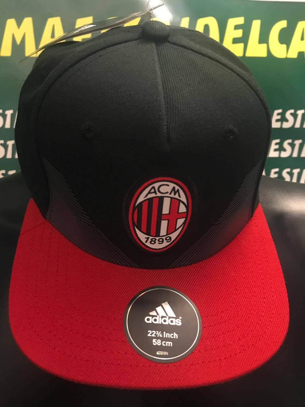 Cappello Visiera Nero Ufficiale A.C. Milan 2017/2018