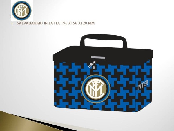 Salvadanaio In Latta Ufficiale F.C. Inter
