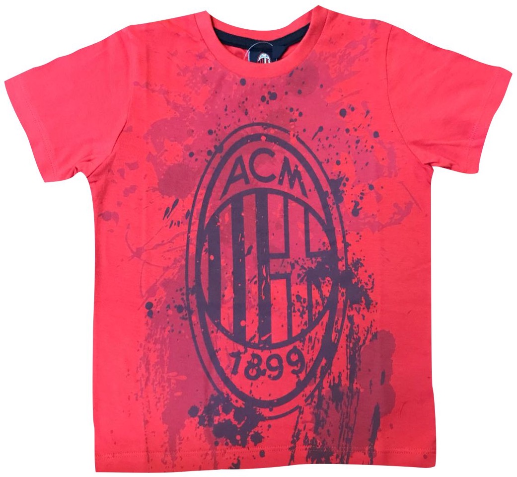 T-shirt "Logo Macchia" Rossa Ufficiale Bambino A.C. Milan