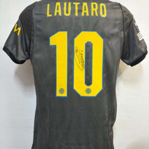 Maglia Gara Third Champions League "Lautaro 10" Autografata Firma Singola F.C. Inter 2026/2027