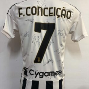 Maglia Gara Home Serie A "F. Conceicao 7" Autografata Squadra F.C. Juventus 2026/2027